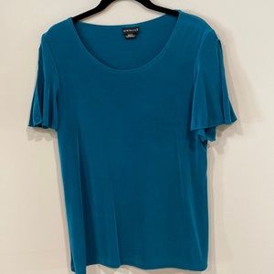 Teal Shortsleeved Top by Citiknits